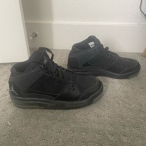 All Black Flight Jordan’s